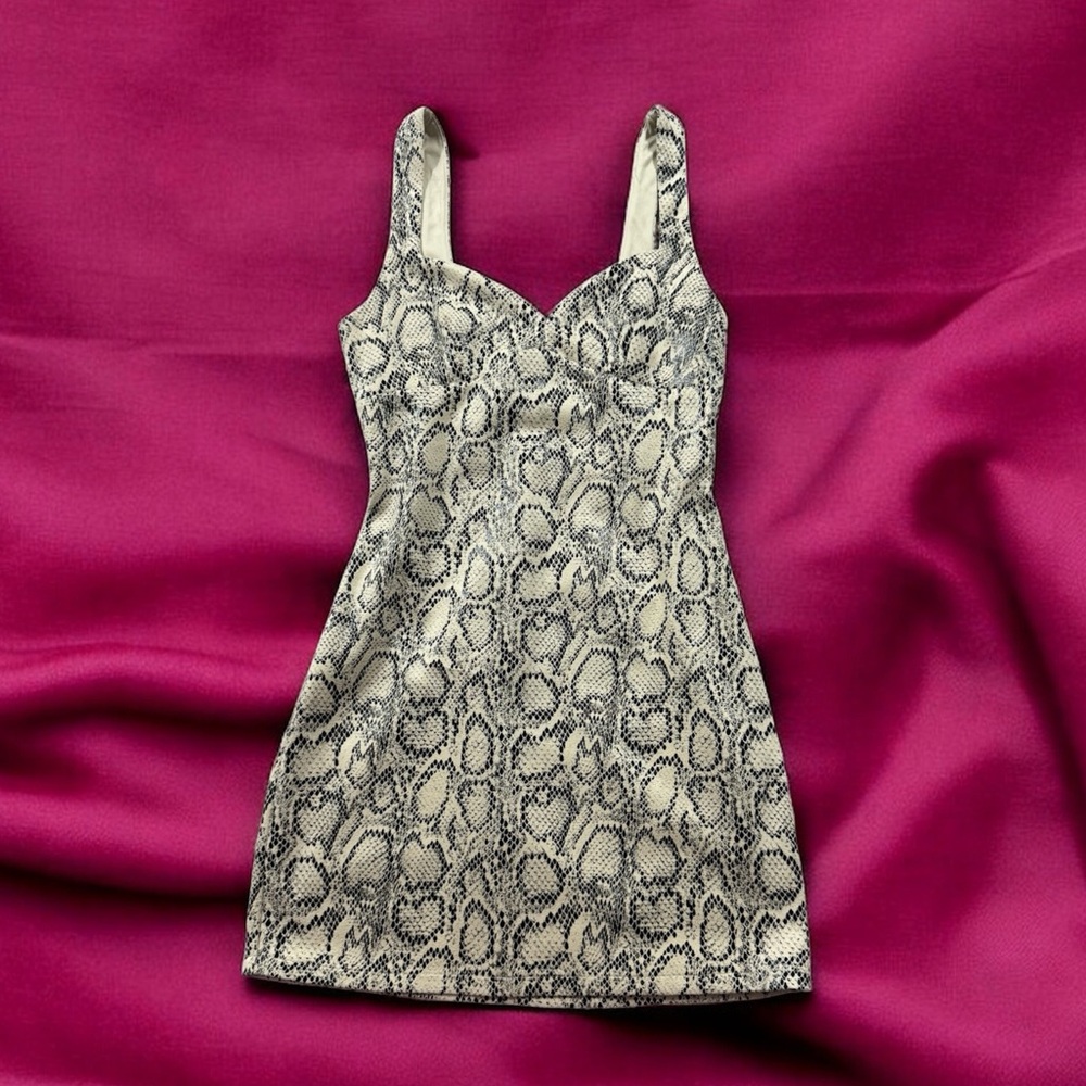 Zara Snakeskin print Dress